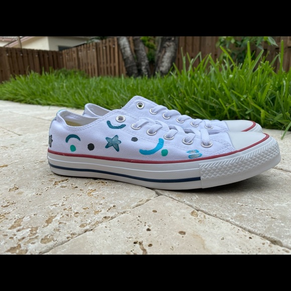 Hand painted shoes for men - Picture 3 of 4